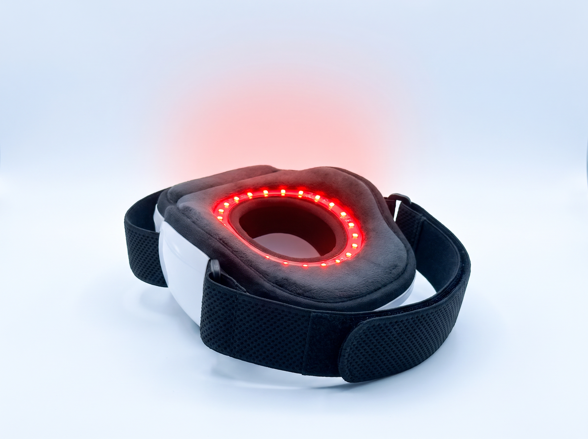 Inside of Kneelo with the red light ring on